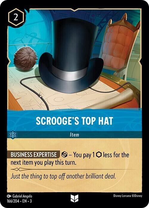 Scrooge's Top Hat Cold Foil Disney Lorcana 166/204