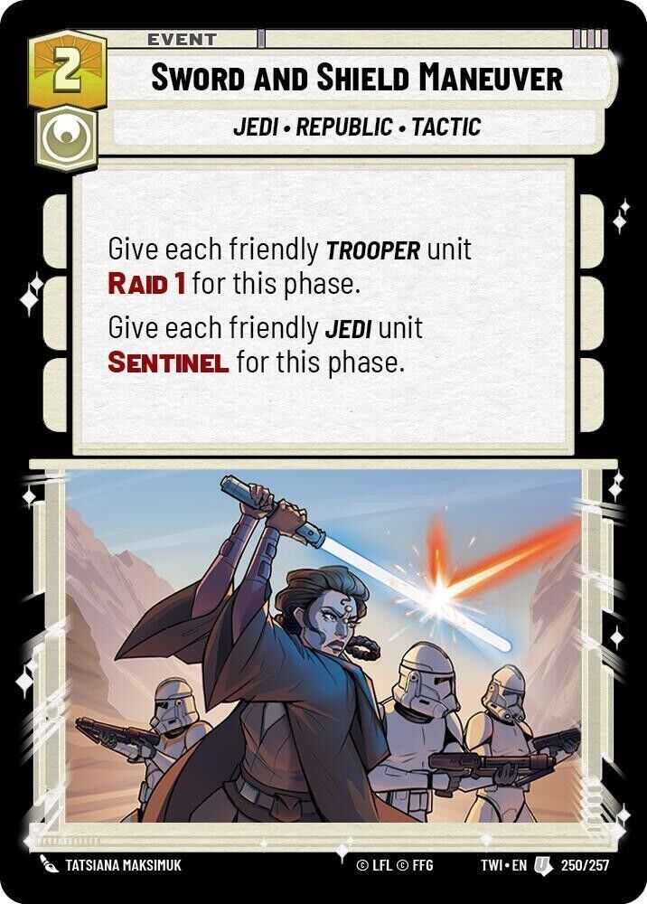 Sword and Shield Maneuver (Foil) SWU