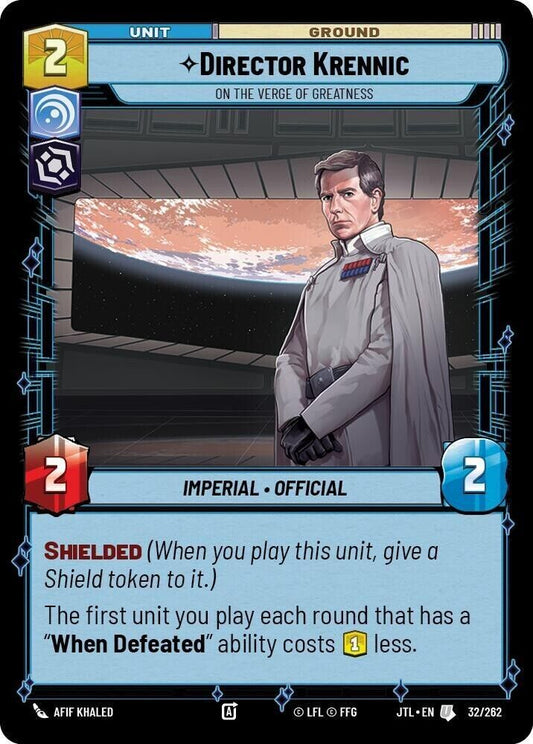 Director Krennic - On the Verge of Greatness (Non-Foil) JTL SWU