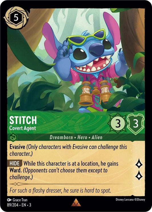 Stitch Covert Agent Non-Foil Disney Lorcana