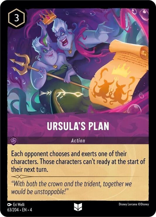 Ursula's Plan Cold Foil Disney Lorcana 63/204 Ursula's Return