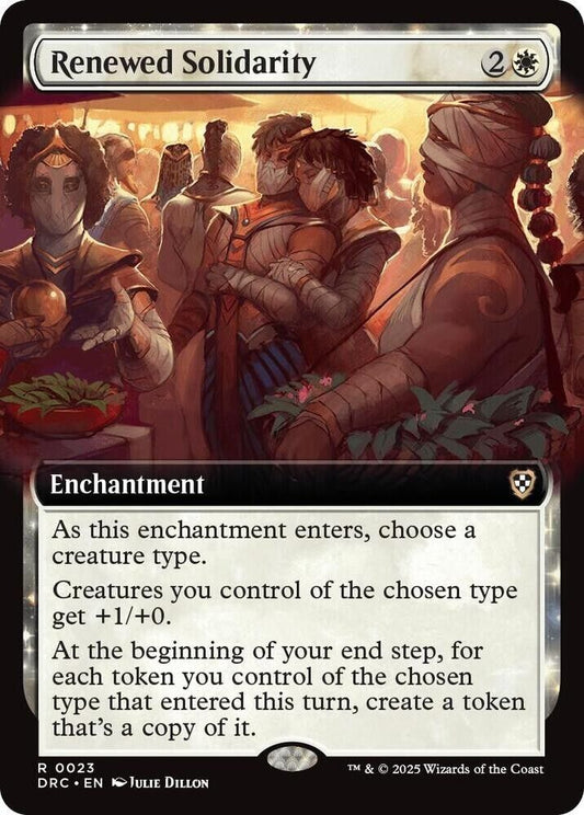 Renewed Solidarity (Extended Art) (Non-Foil) Aetherdrift MTG