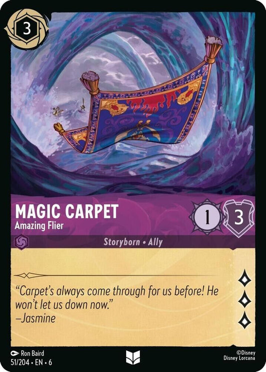 Magic Carpet Amazing Flier Cold Foil Disney Lorcana 51/204