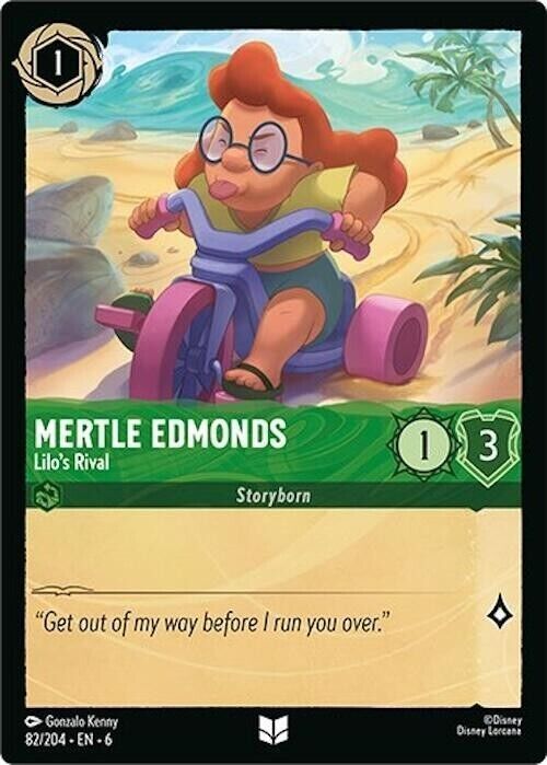 Mertle Edmonds Lilo's Rival Cold Foil Disney Lorcana 82/204