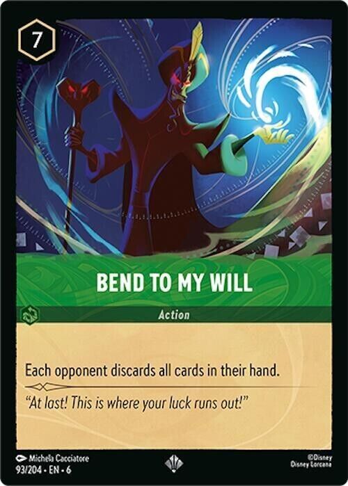 Bend to My Will Non-Foil Disney Lorcana 93/204