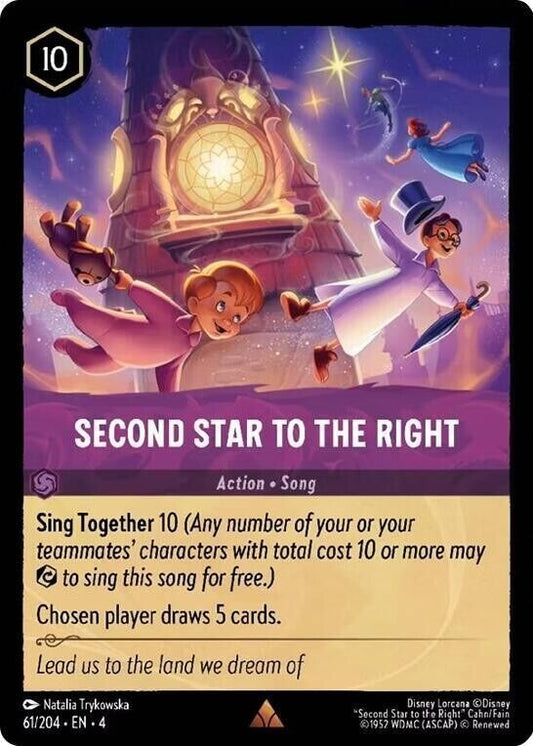 Second Star to the Right Non-Foil Disney Lorcana