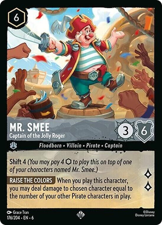 Mr. Smee Captain of the Jolly Roge Non-Foil Disney Lorcana 176/204