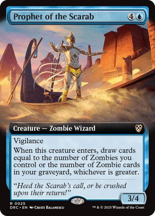 Prophet of the Scarab (Extended Art) (Non-Foil) Aetherdrift MTG