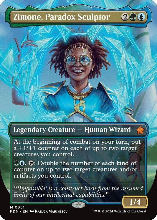 Zimone, Paradox Sculptor (Borderless) (Non-Foil) MTG