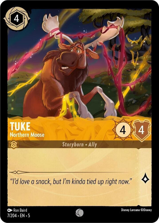Tuke Northern Moose Cold Foil Disney Lorcana 7/204 Shimmering Skies