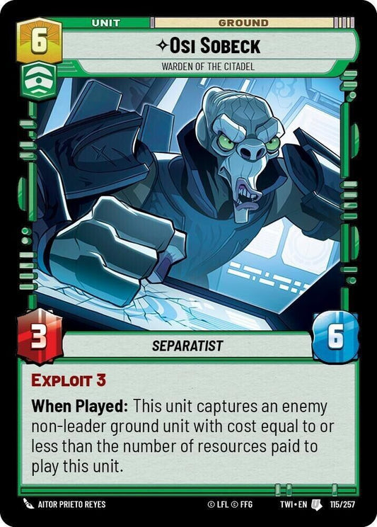 Osi Sobeck - Warden of the Citadel (Non-Foil) SWU