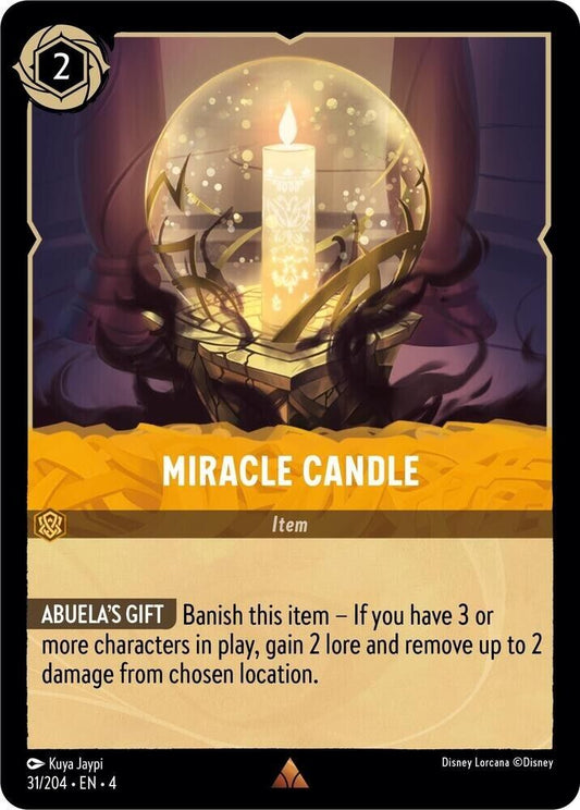 Miracle Candle Non-Foil Disney Lorcana 31/204