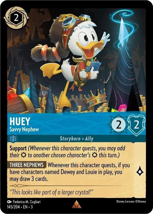 Huey - Savvy Nephew Non-Foil Disney Lorcana