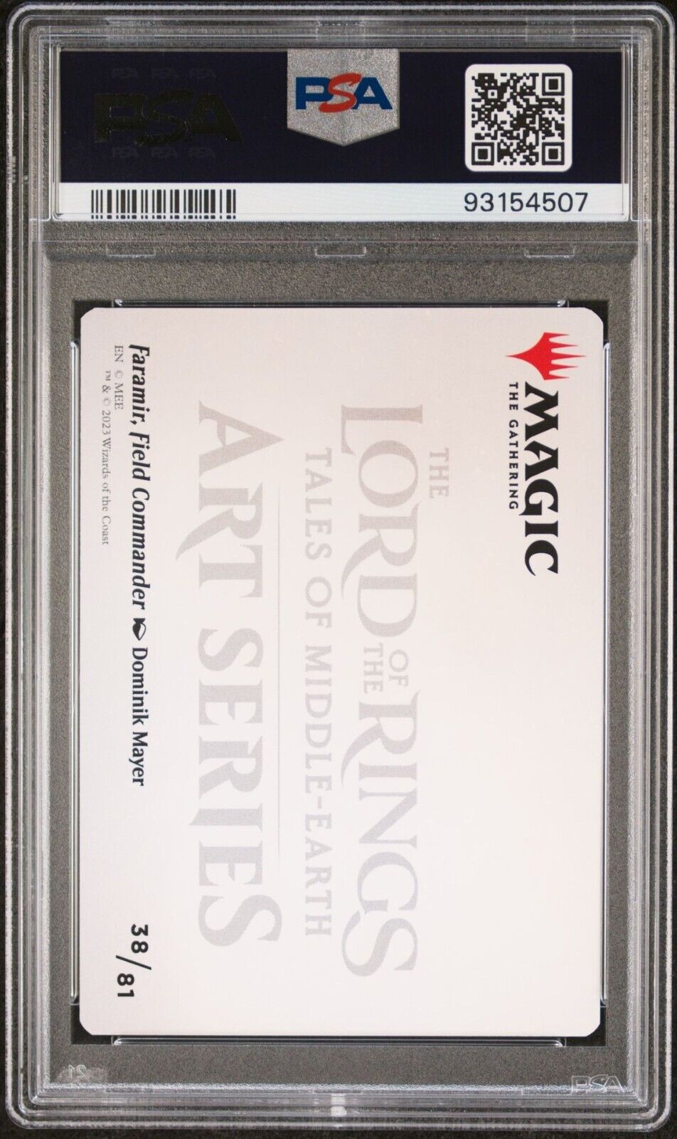FARAMIR, FIELD COMMANDER (GOLD-STAMPED) *PSA 9*