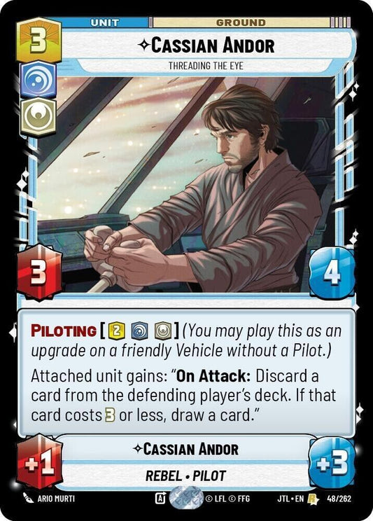 Cassian Andor - Threading the Eye (Non-Foil) JTL SWU