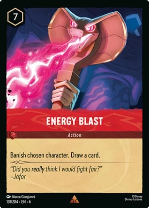 Energy Blast Non-Foil Disney Lorcana 131/204