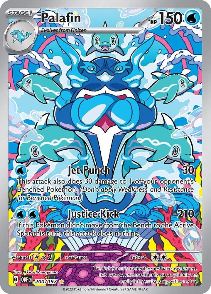 Palafin 200/197 Sv03: Obsidian Flames Holo Pokemon NM PKM