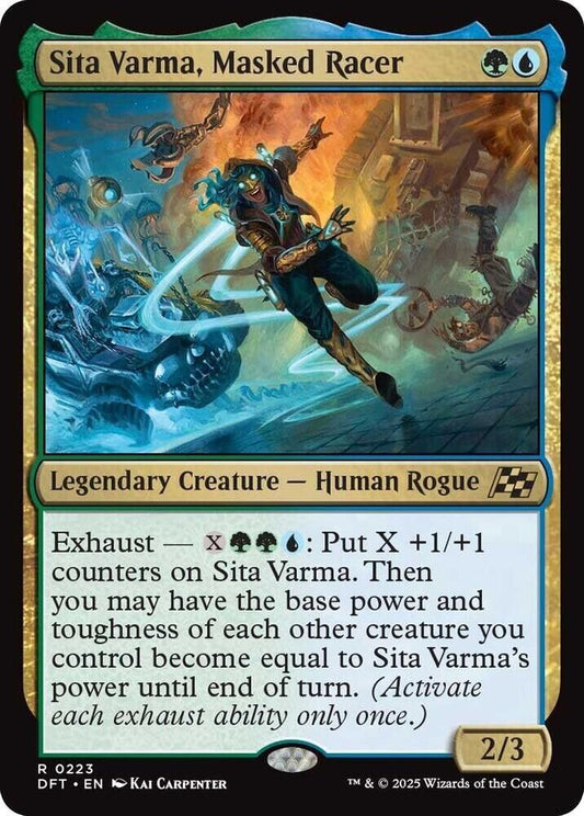 Sita Varma, Masked Racer (Foil) Aetherdrift MTG