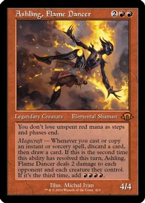 Ashling, Flame Dancer (Retro Frame) (Foil) MTG