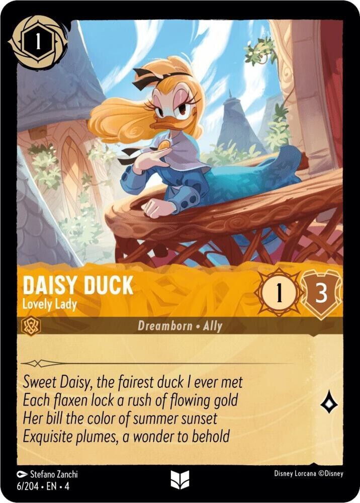Daisy Duck Lovely Lady Cold Foil Disney Lorcana 6/204