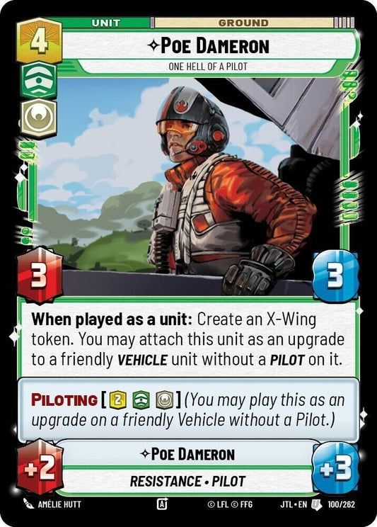 Poe Dameron - One Hell of a Pilot (Non-Foil) JTL SWU
