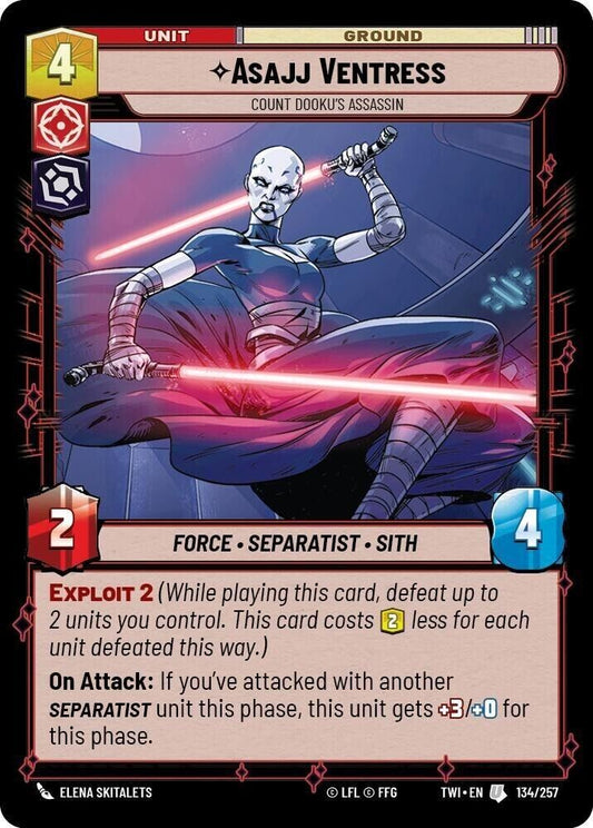 Asajj Ventress - Count Dooku's Assassin (Foil) SWU
