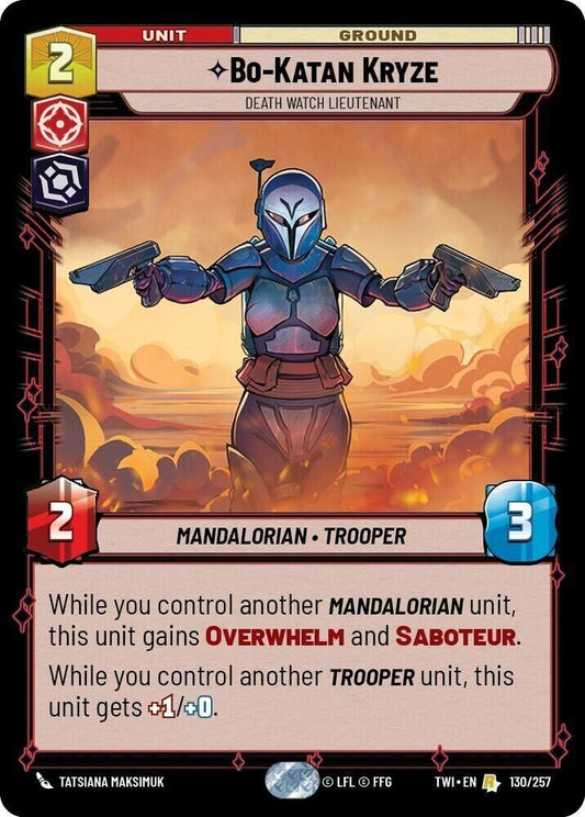 Bo-Katan Kryze - Death Watch Lieutenant (Non-Foil) SWU