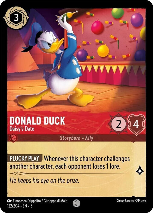 Donald Duck Daisy's Date Cold Foil Disney Lorcana 122/204 Shimmering Skies