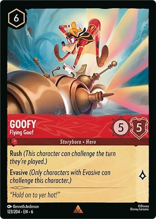 Goofy Flying Goof Non-Foil Disney Lorcana