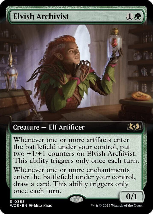 Elvish Archivist (Extended Art) (Foil) MTG