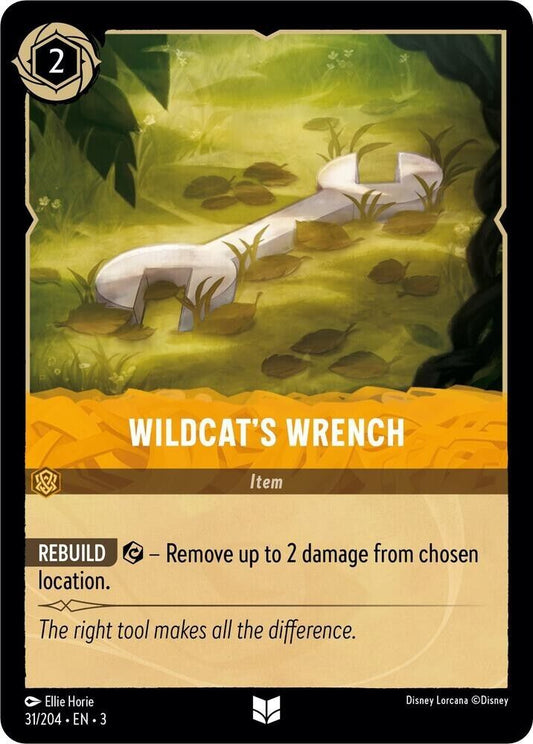 Wildcat's Wrench Cold Foil Disney Lorcana 31/204 Into the Inklands