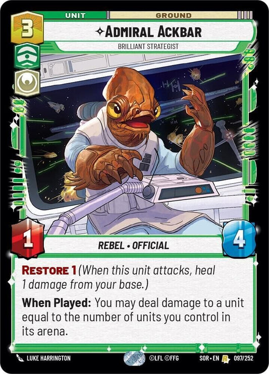 Admiral Ackbar - Brilliant Strategist (Foil) SWU