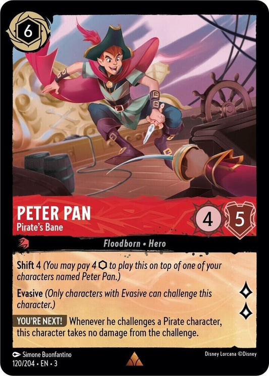 Peter Pan Pirate's Bane Non-Foil Disney Lorcana