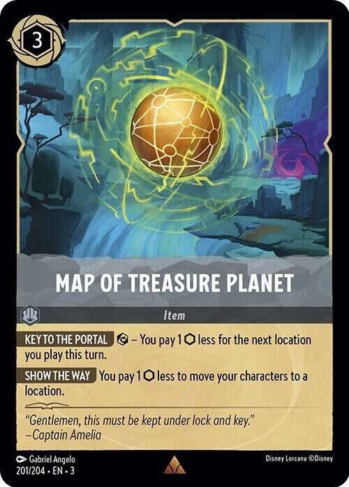 Map of Treasure Planet Non-Foil Disney Lorcana