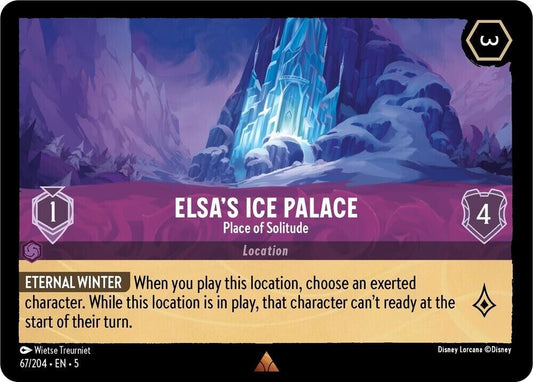 Elsa's Ice Palace Place of Solitude Non-Foil Disney Lorcana 67/204
