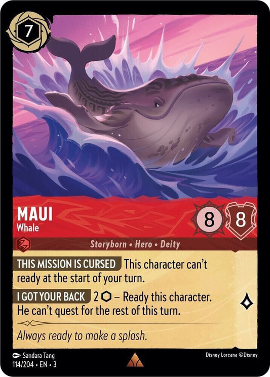 Maui Whale Non-Foil Disney Lorcana