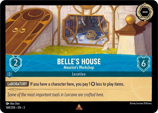Belle's House Maurice's Workshop Non-Foil Disney Lorcana