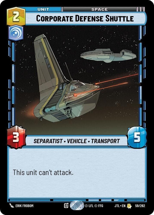 Corporate Defense Shuttle (Non-Foil) JTL SWU
