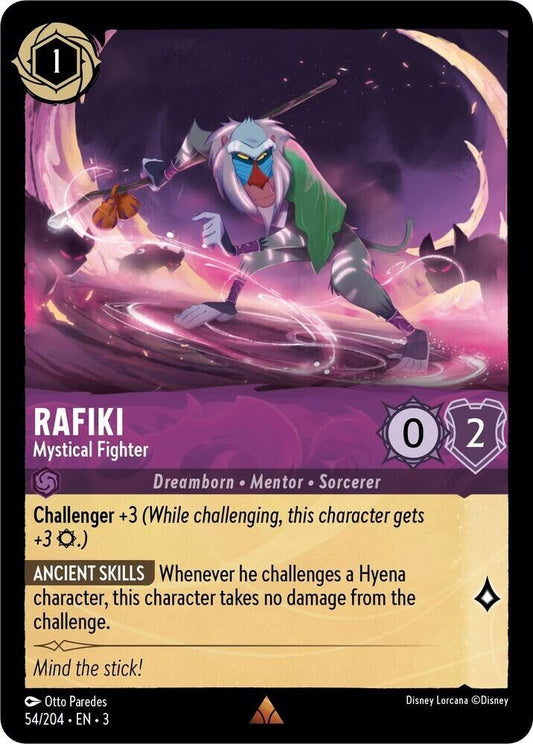 Rafiki Mystical Fighter Non-Foil Disney Lorcana 54/204