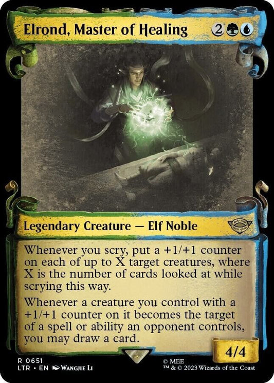 Elrond, Master of Healing (Showcase Scrolls) (Foil) MTG