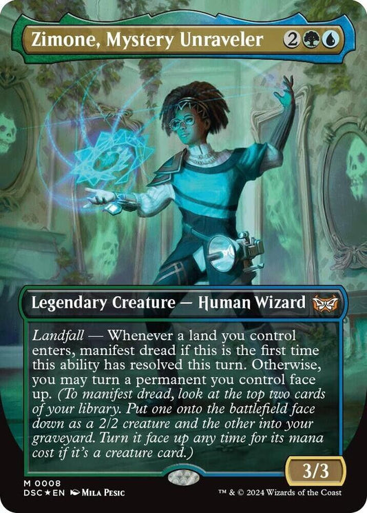 Zimone, Mystery Unraveler (Borderless) (Foil) MTG