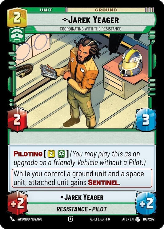 Jarek Yeager - Coordinating With The Resistance (Non-Foil) JTL SWU