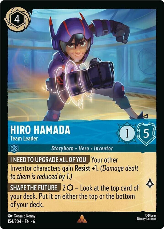 Hiro Hamada Team Leader Non-Foil Disney Lorcana 154/204