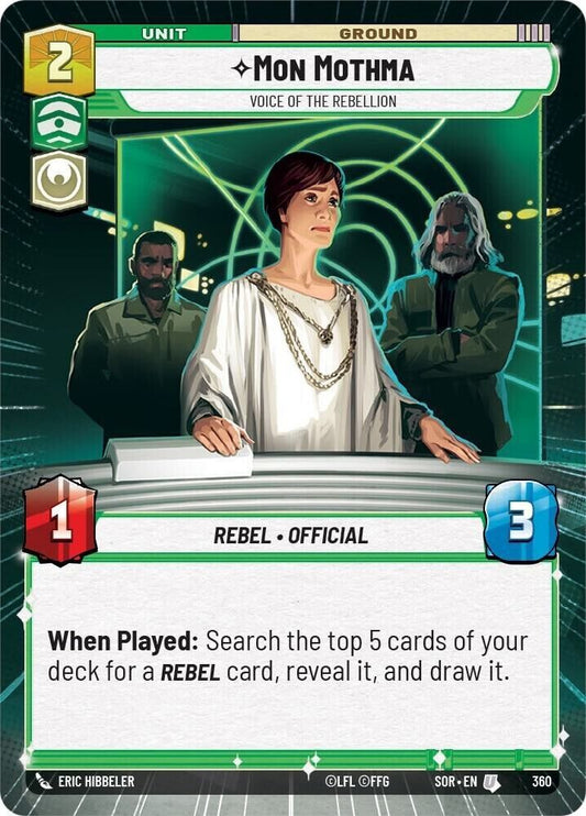 Mon Mothma - Voice of the Rebellion (Hyperspace) (Non-Foil) SWU