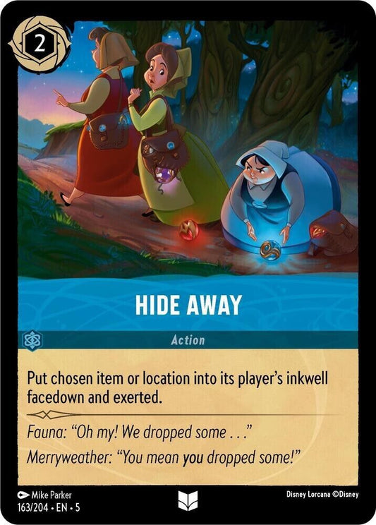 Hide Away Cold Foil Disney Lorcana 163/204 Shimmering Skies