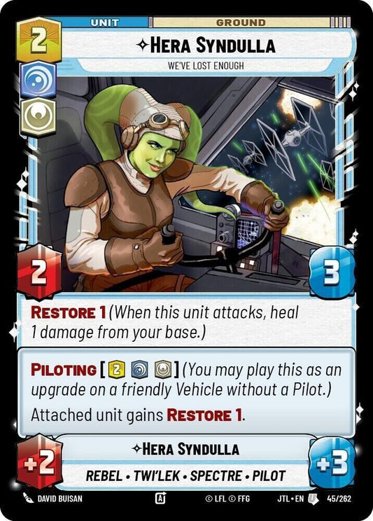 Hera Syndulla - We've Lost Enough (Non-Foil) JTL SWU