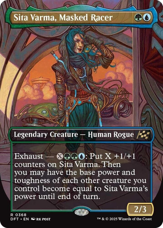 Sita Varma, Masked Racer (Borderless) (Non-Foil) Aetherdrift MTG