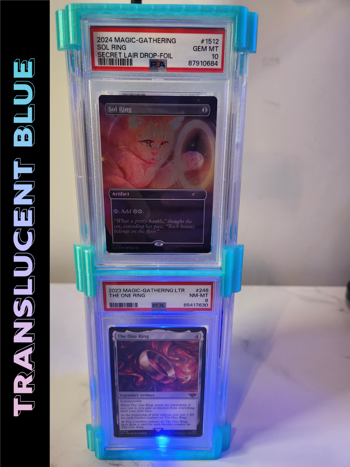 Graded Card Stand - Compatible with PSA/CGC  - Turnable 360 Display - SlabTower