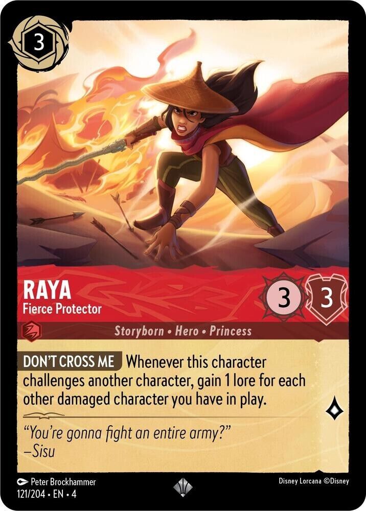 Raya Fierce Protector Non-Foil Disney Lorcana