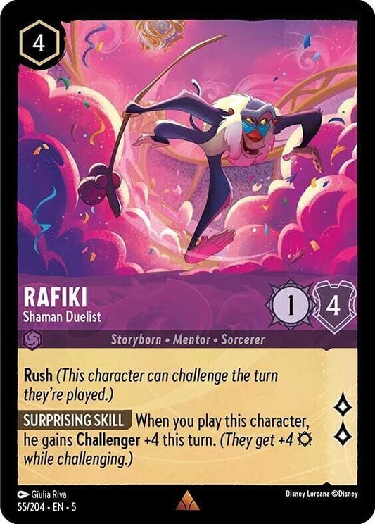 Rafiki Shaman Duelist Non-Foil Disney Lorcana 55/204
